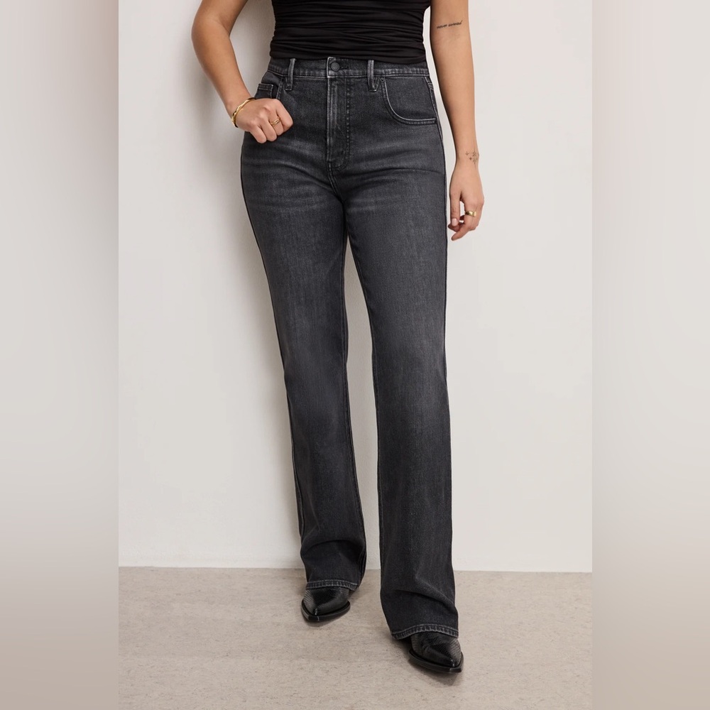 NWT Good American Good Classic High Rise Dark Wash Women’s Jeans Size 2/26